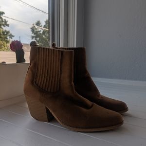 Light Brown Suade Boots